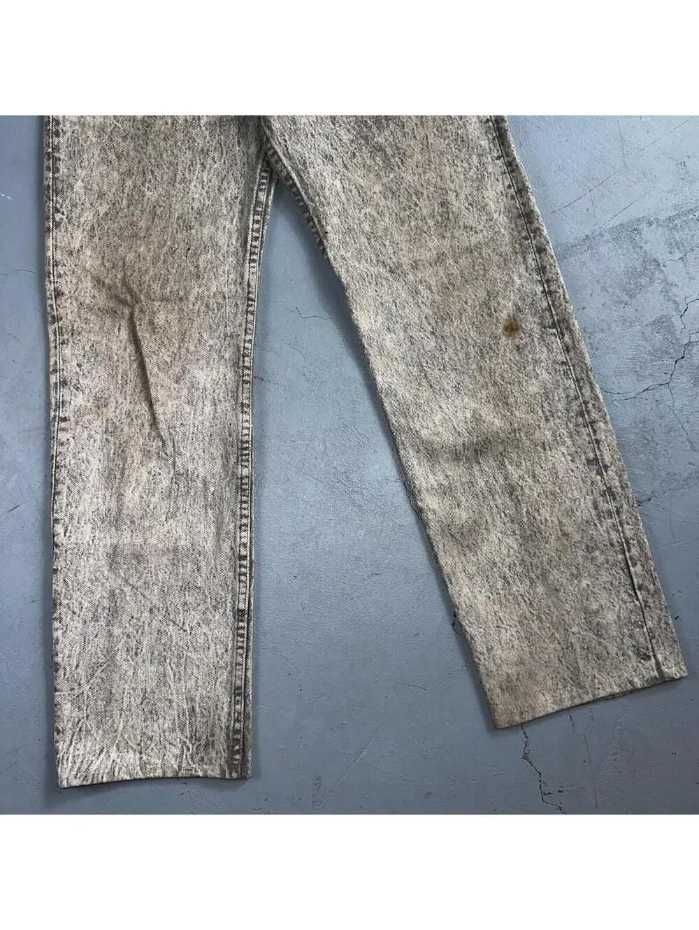 Levis 501 Vintage 80s USA XX Straight Leg Jeans Gray Acid Wash 28x30 Act 26x27